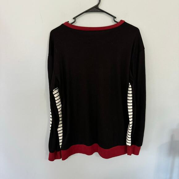 Unbranded Mediumweight Pullover Top Women's Approx Size Large Stripe Sleeves - Picture 3 of 3